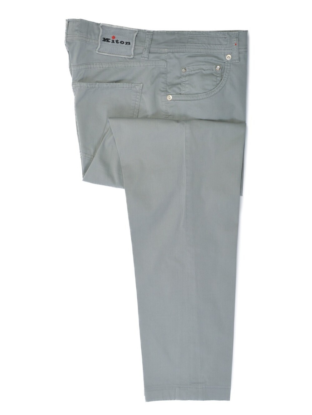 Kiton Grey Button Fly Chinos 34 37560